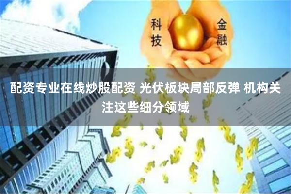 配资专业在线炒股配资 光伏板块局部反弹 机构关注这些细分领域